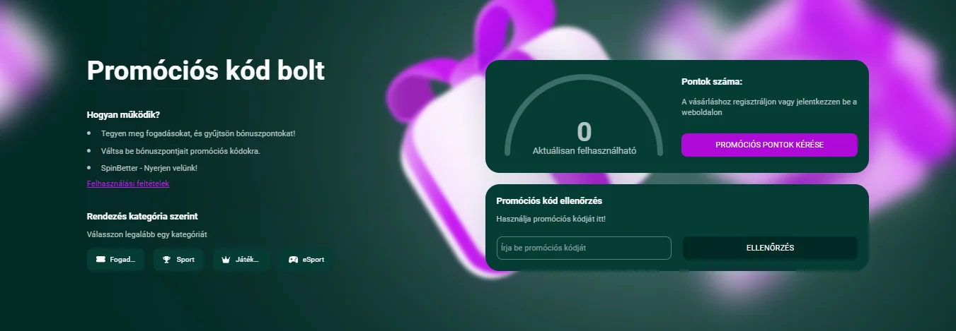 SpinBetter promo kod